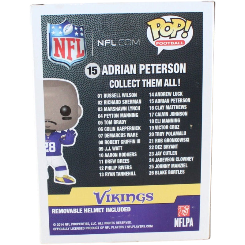 Adrian Peterson Signed Minnesota Vikings Funko Pop #15