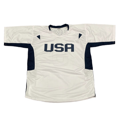 Mia Hamm Signed USA Custom Soccer Jersey (Beckett Witnessed)