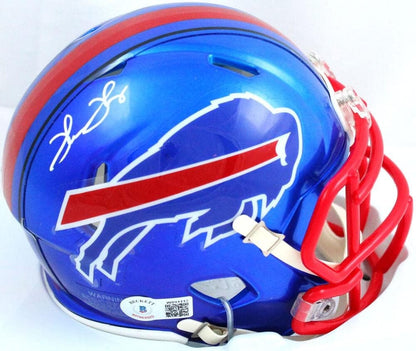 Thurman Thomas Signed Buffalo Bills Flash Speed Mini Helmet