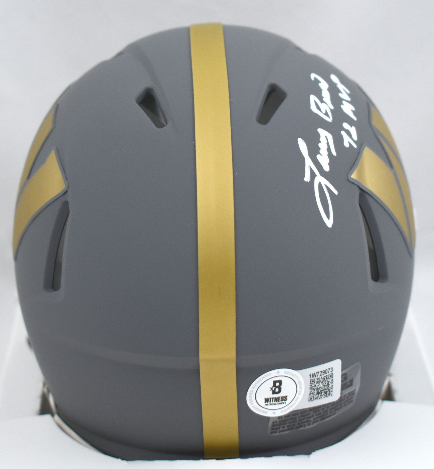 Larry Brown Autographed Washington Commanders Slate Speed Mini Helmet