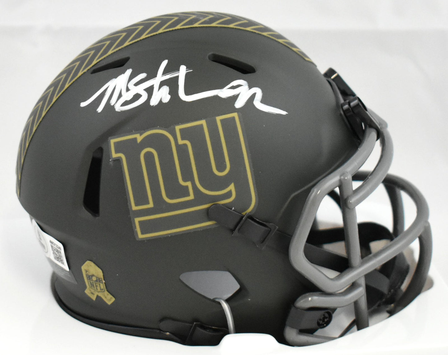 Michael Strahan Signed New York Giants 2025 Salute to Service Mini Helmet