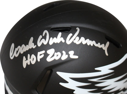 Dick Vermiel Signed Philadelphia Eagles Eclipse HOF Mini Helmet Beckett