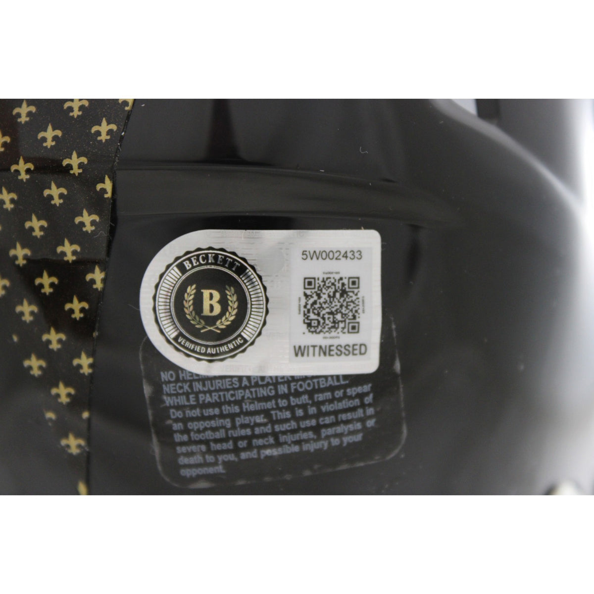 Drew Brees Signed New Orleans Saints 2022 Alternate Mini Helmet