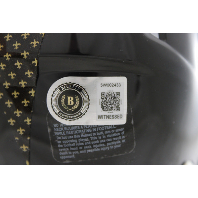 Drew Brees Signed New Orleans Saints 2022 Alternate Mini Helmet