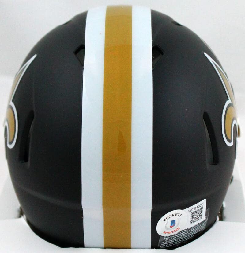 Darren Sproles Signed New Orleans Saints Flat Black Speed Mini Helmet
