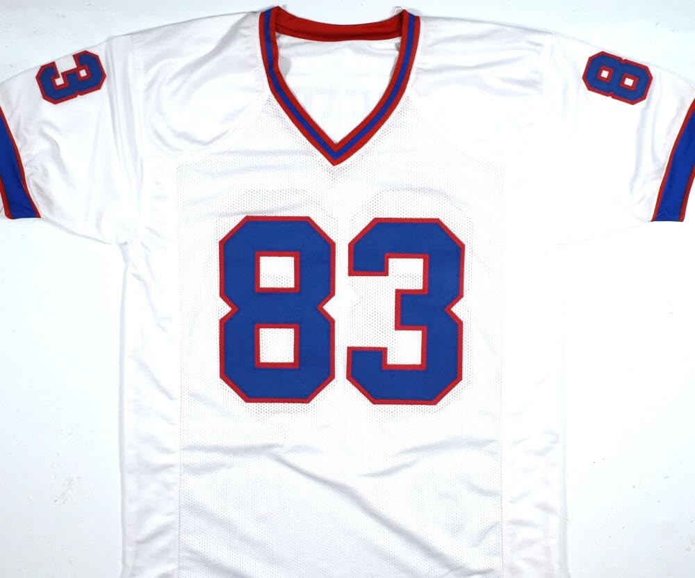 Andre Reed Autographed White Custom Football Jersey