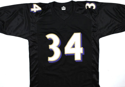 Ricky Williams Autographed Baltimore Ravens Custom Jersey - Black
