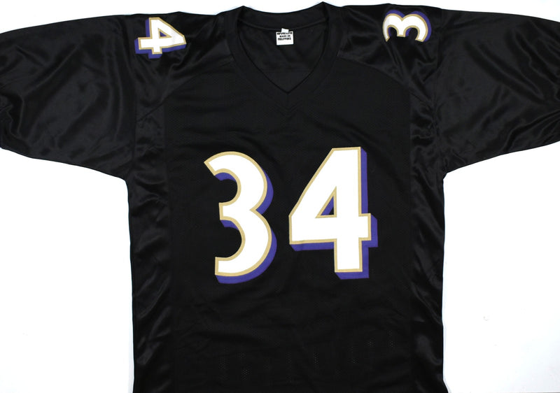Ricky Williams Autographed Baltimore Ravens Custom Jersey - Black
