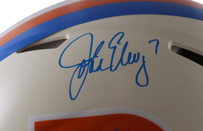John Elway Signed Denver Broncos Full Size Authentic Retro Helmet