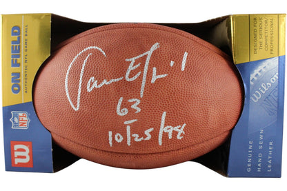 Jason Elam Autographed Denver Broncos Wilson Football with Inscription