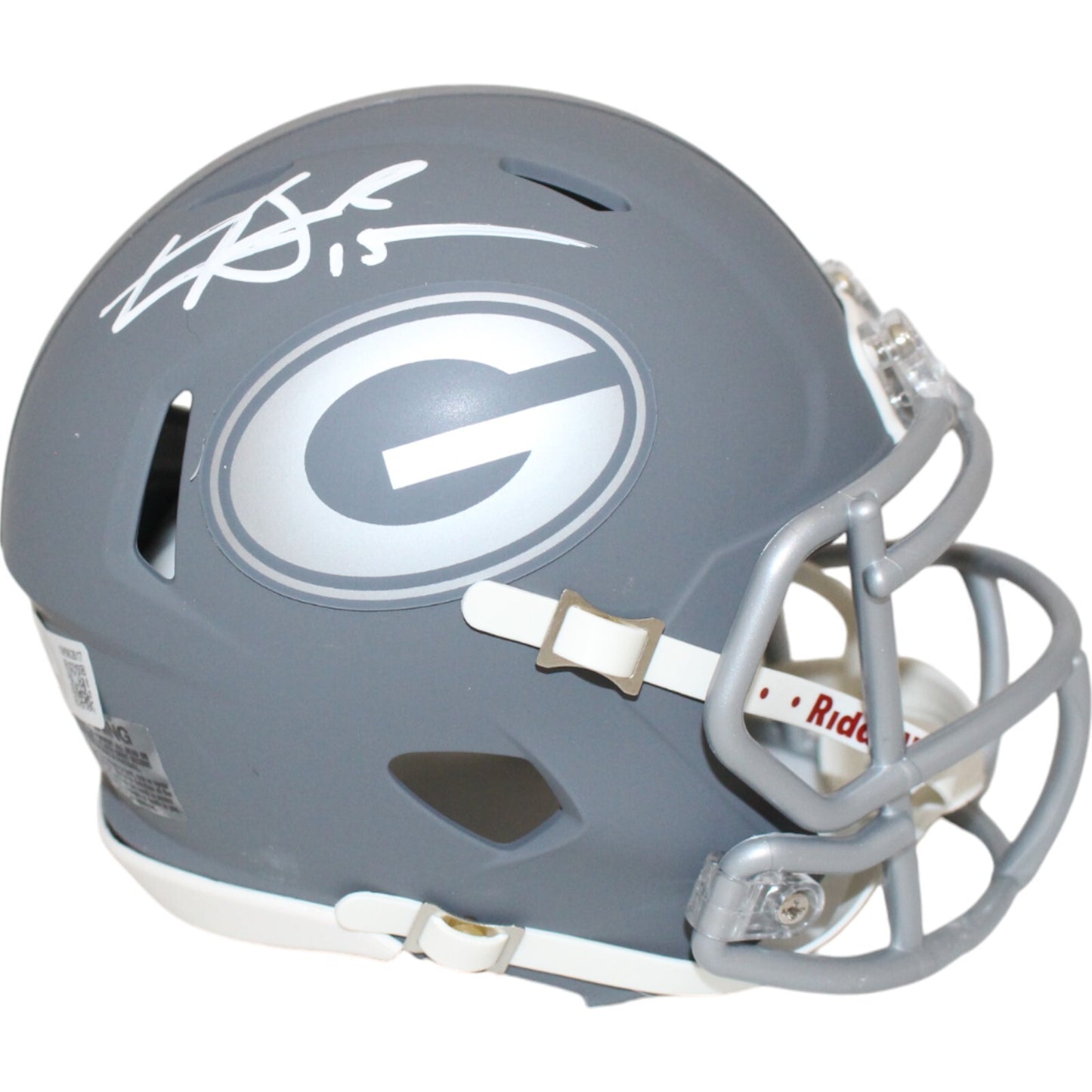 Carson Beck Autographed Georgia Bulldogs Slate Speed Mini Helmet