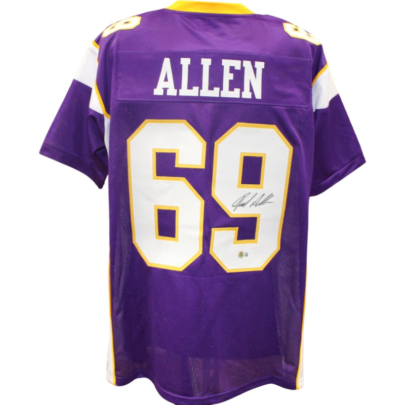 Jared Allen Autographed Pro Style Custom Jersey (BAS Witnessed)