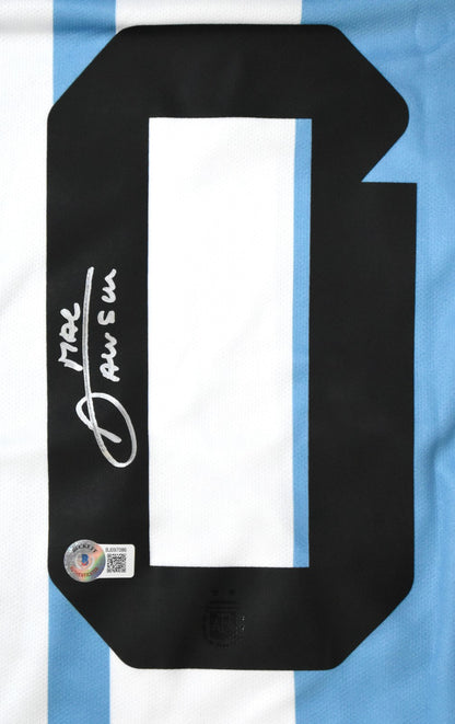Alexis Mac Allister Autographed Argentina National Team Home Jersey
