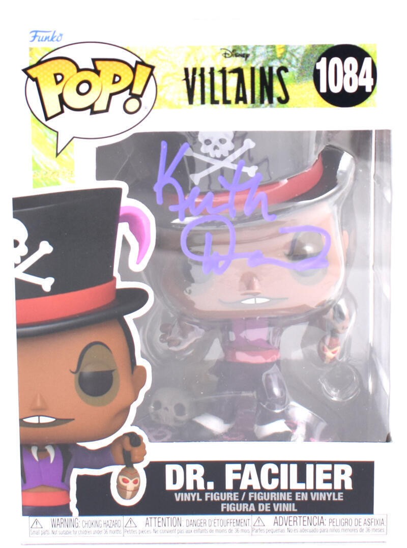 Keith David Autographed Dr. Facilier Funko Pop Figurine #1084