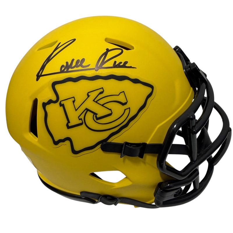 Rashee Rice Signed Kansas City Chiefs Rave Mini Helmet JSA Witness