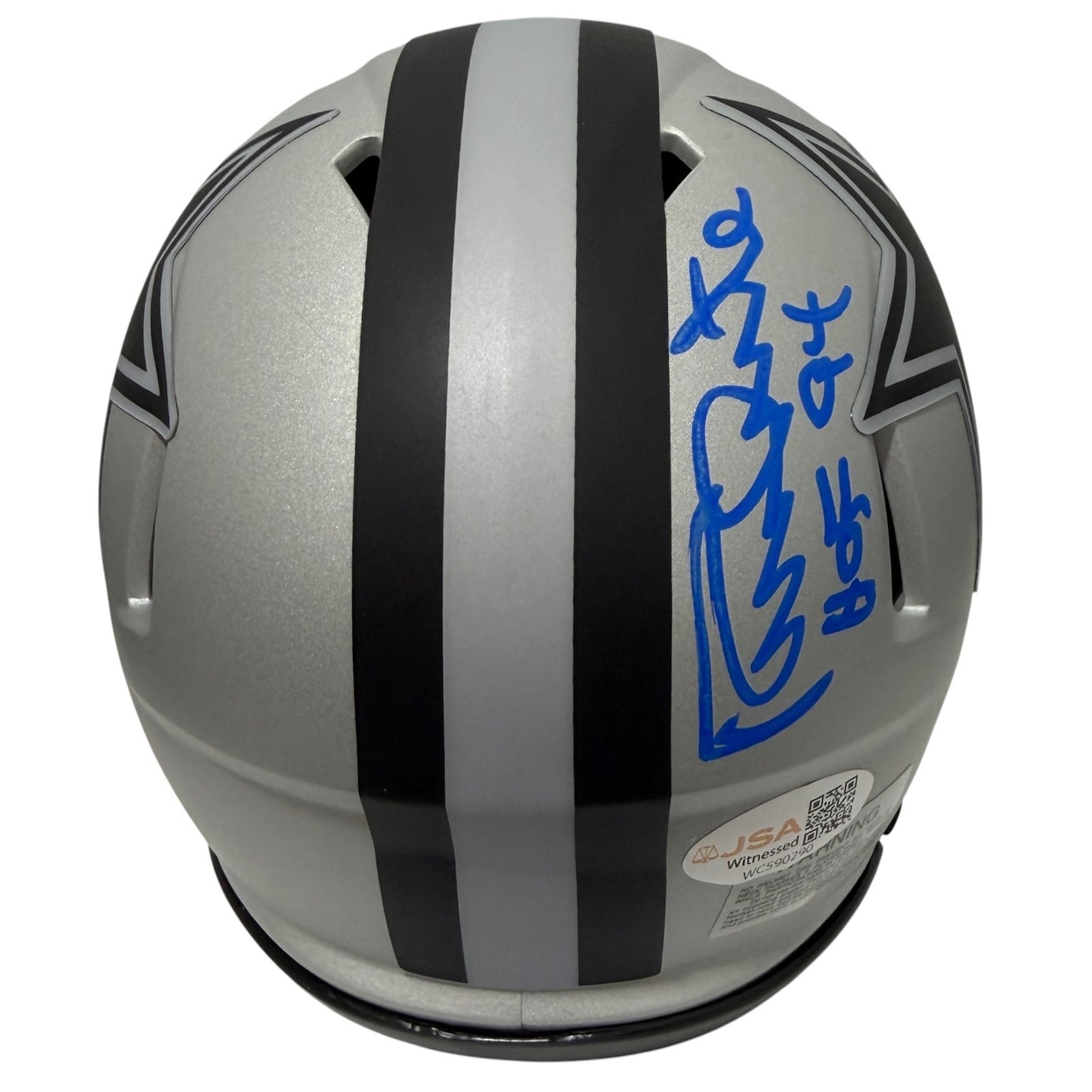 Randy White Dallas Cowboys Signed Rave Mini Helmet (HOF 94) JSA