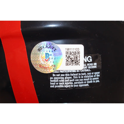 Phil Simms Signed New York Giants Throwback Mini Helmet (Beckett)