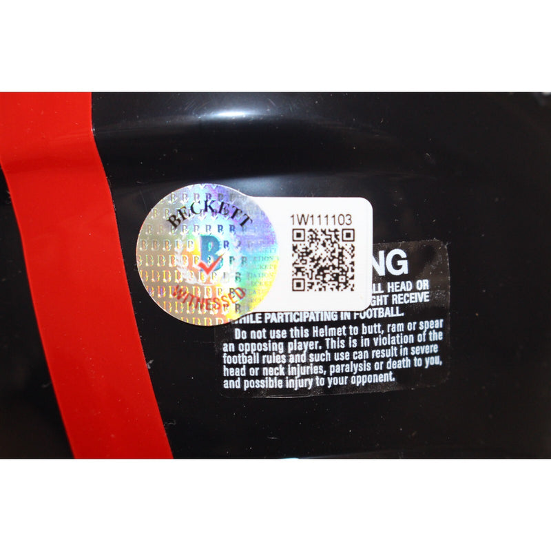 Phil Simms Signed New York Giants Throwback Mini Helmet (Beckett)