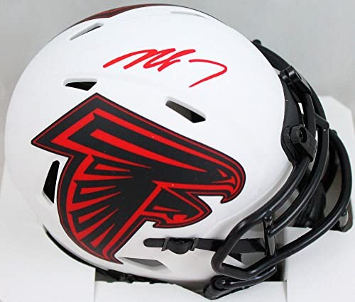 Michael Vick Signed Atlanta Falcons Lunar Eclipse Mini Helmet (Red Ink)