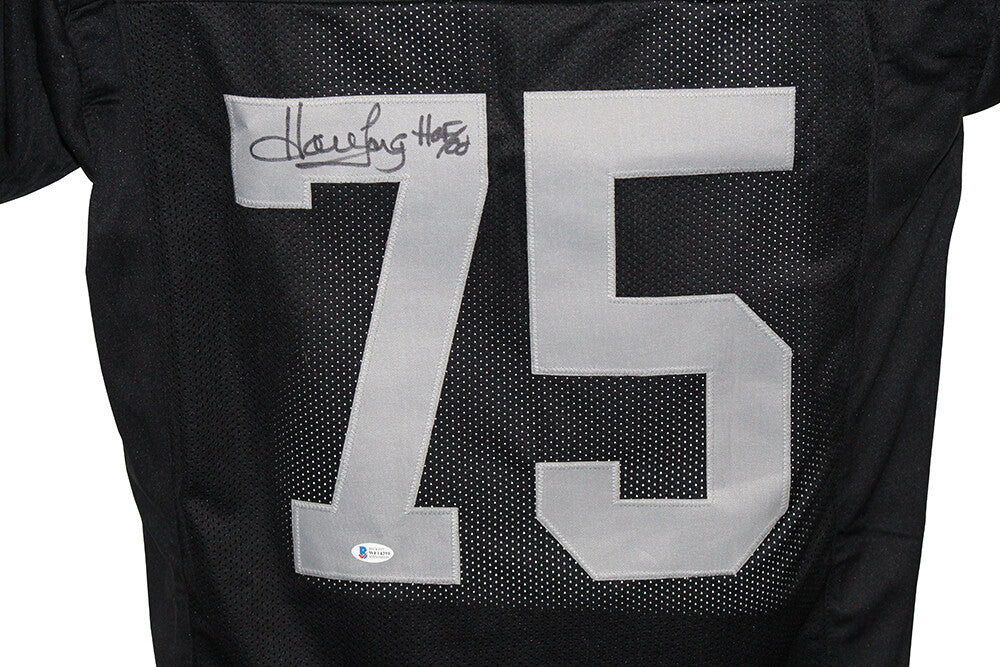 Howie Long Signed Oakland Raiders Custom Football Jersey HOF Inscription
