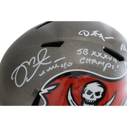 Mike Alstott & Warren Sapp Multi-Signed Buccaneers Full Size Helmet