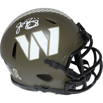 John Riggins Signed Washington Commanders Salute Speed Mini Helmet (BAS)