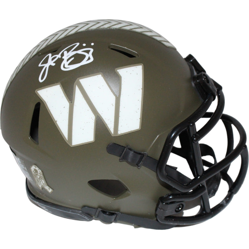 John Riggins Signed Washington Commanders Salute Speed Mini Helmet (BAS)