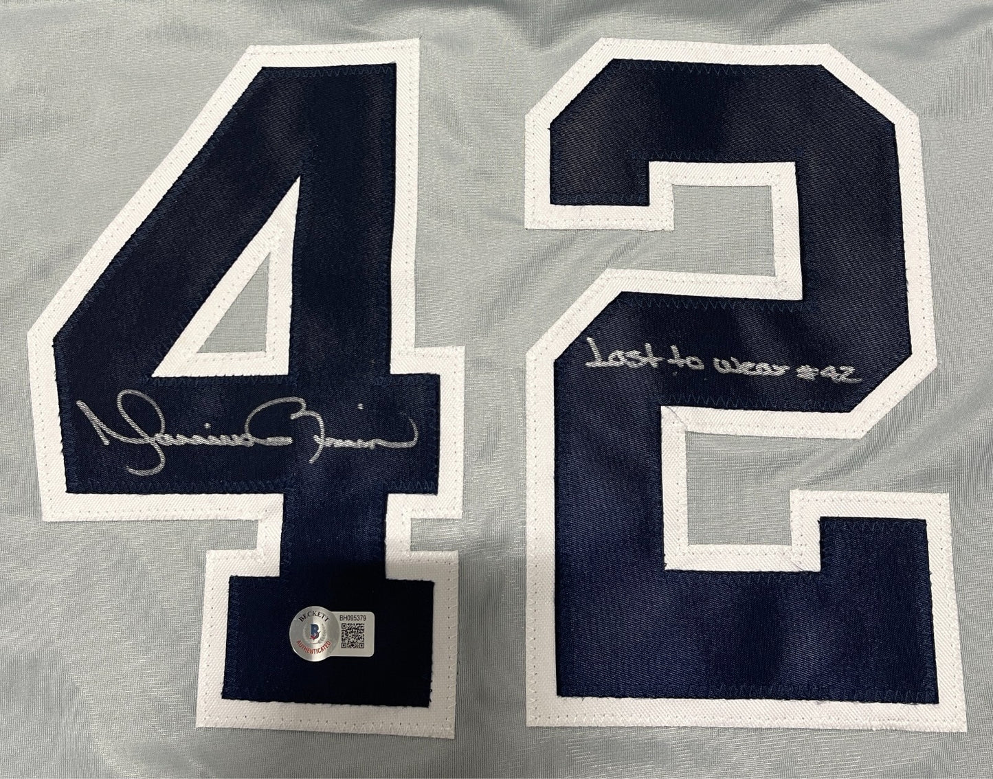 Mariano Rivera Signed New York Yankees Custom Jersey (Last to Wear 42)
