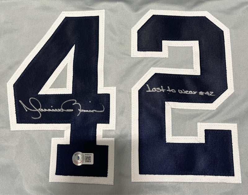 Mariano Rivera Signed New York Yankees Custom Jersey (Last to Wear 42)