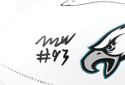 Milton Williams Signed Philadelphia Eagles Logo Football - SB Champs