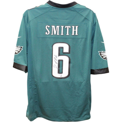 Devonta Smith Philadelphia Eagles Signed Green Nike Jersey