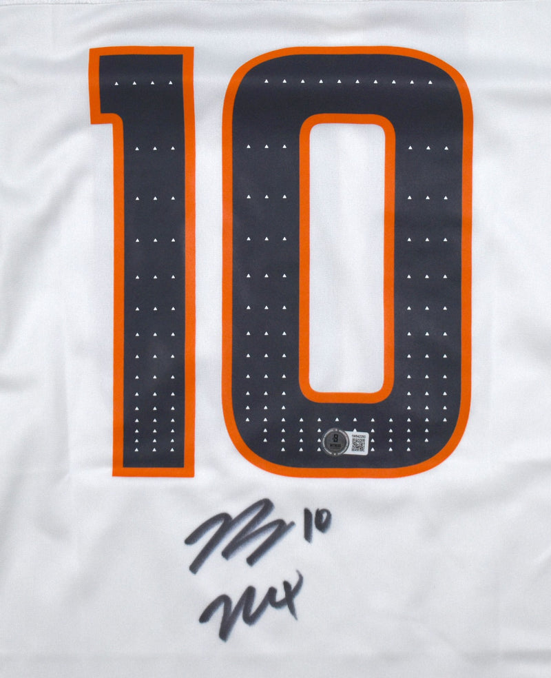 Bo Nix Autographed Denver Broncos White Jersey