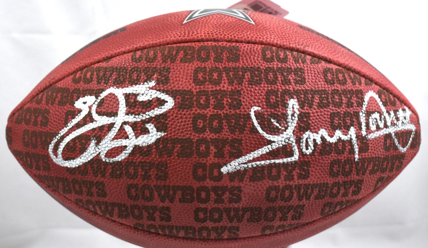 Tony Dorsett & Emmitt Smith Signed Dallas Cowboys Duke Football