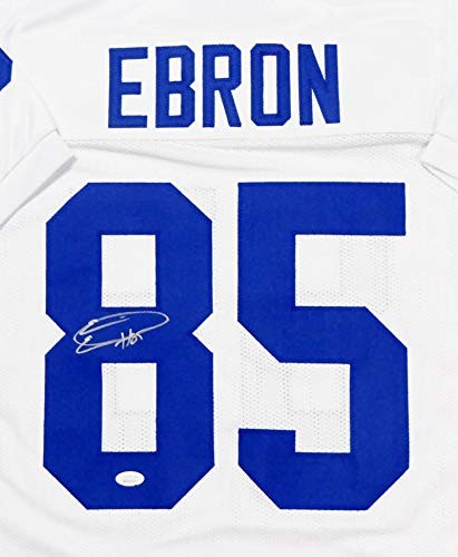 Eric Ebron Signed White Custom Football Jersey