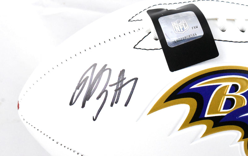 Rashod Bateman Autographed Baltimore Ravens Logo Football