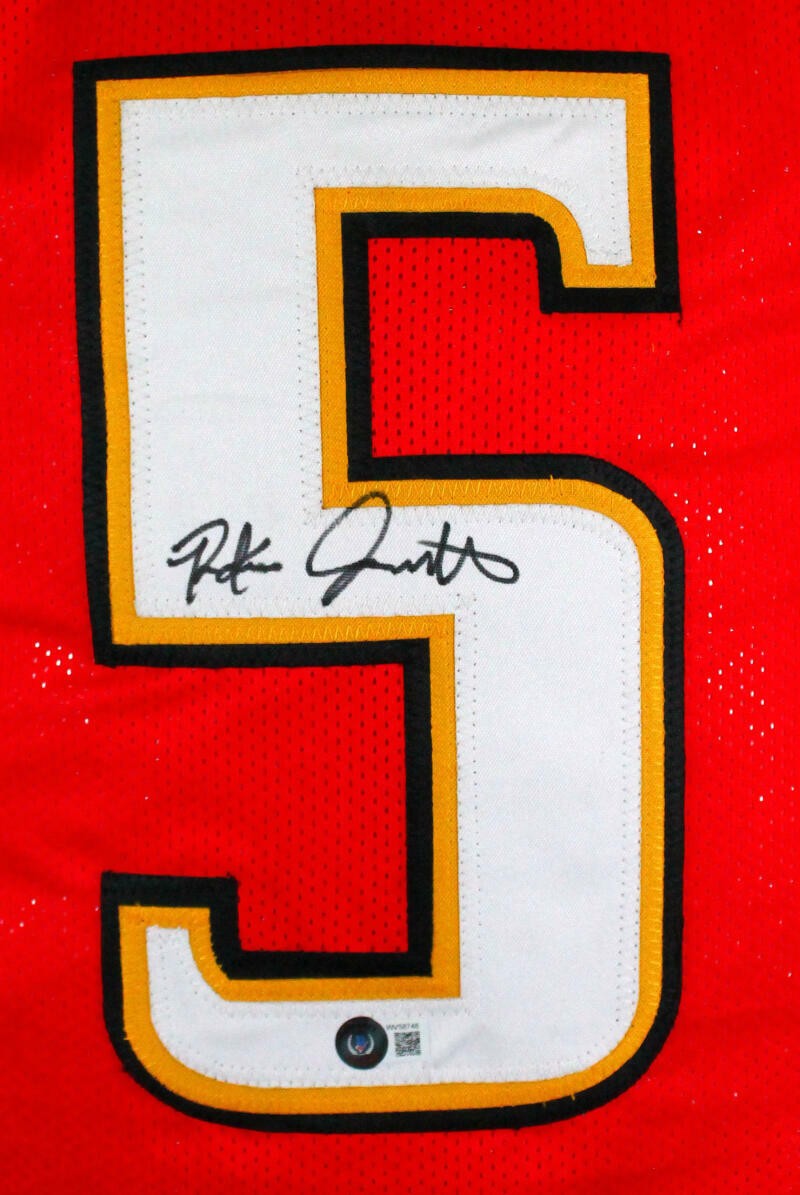 Rakim Jarrett Autographed Red Custom College Jersey