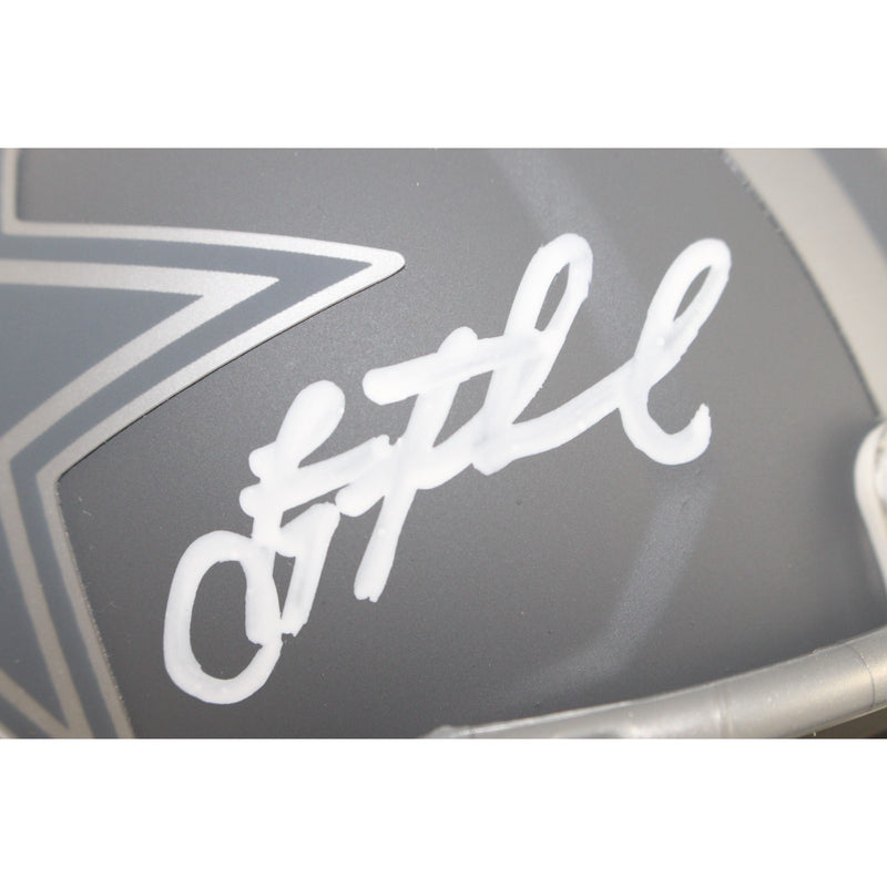 Troy Aikman Dallas Cowboys Signed Slate Series Mini Helmet