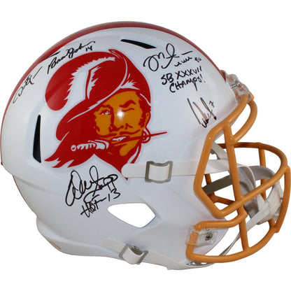Mike Alstott, Warren Sapp & Stars Signed Buccaneers Full Size Helmet