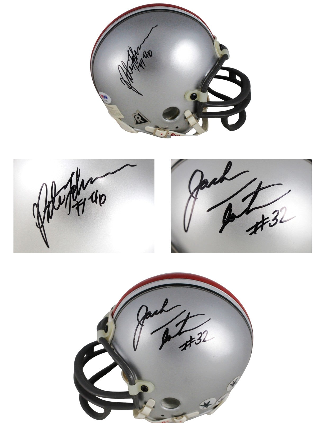 Jack Tatum & Pete Johnson Autographed Ohio State Buckeyes Mini Helmet