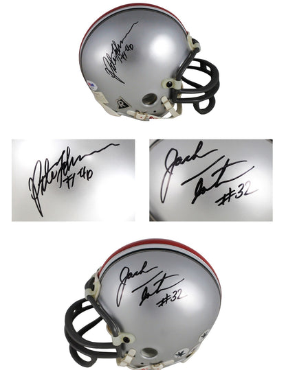 Jack Tatum & Pete Johnson Autographed Ohio State Buckeyes Mini Helmet