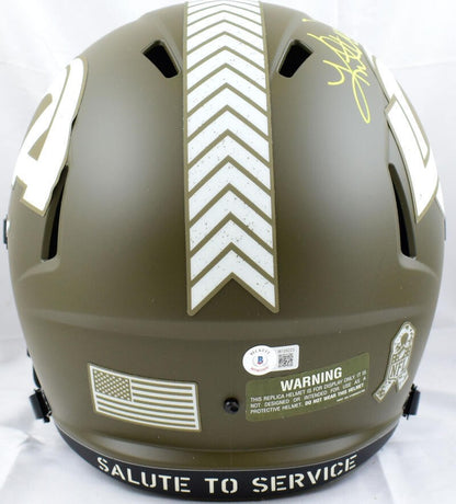 Kurt Warner Signed St. Louis Rams Salute to Service Full Size Helmet