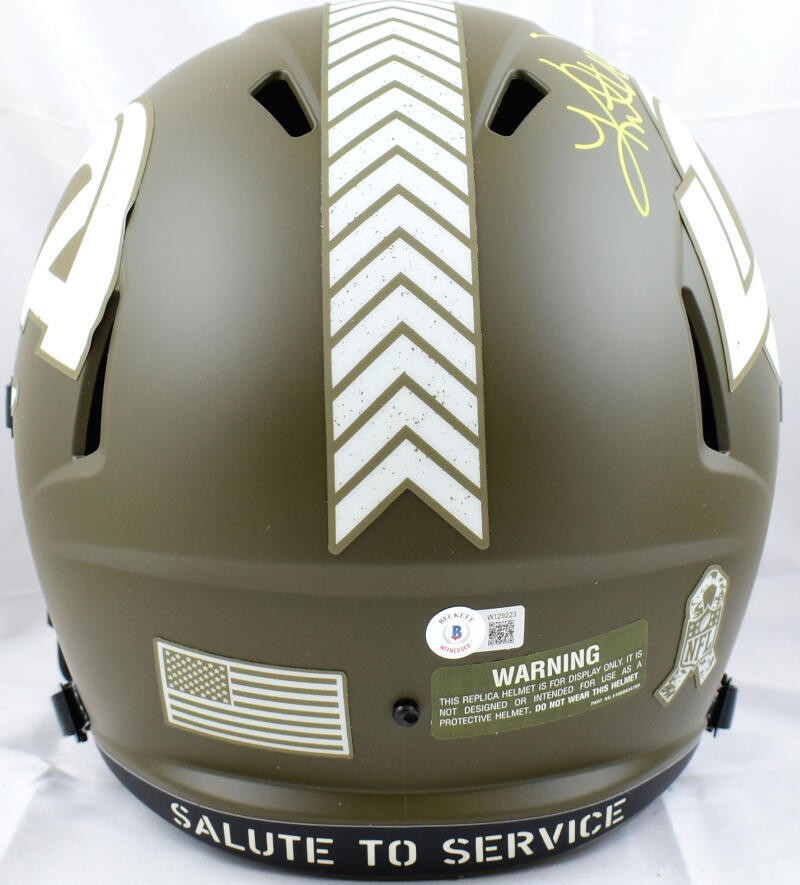 Kurt Warner Signed St. Louis Rams Salute to Service Full Size Helmet