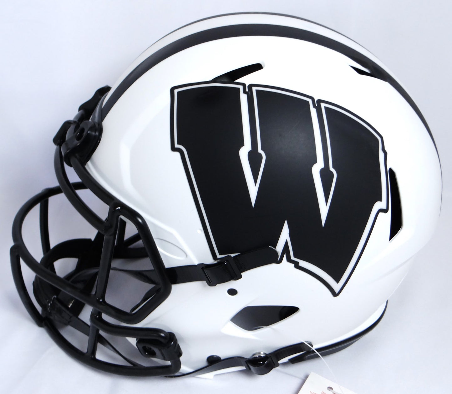 Derek, TJ & JJ Watt Signed Wisconsin Badgers Lunar Speed Authentic Helmet
