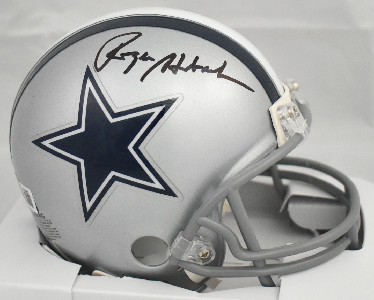 Roger Staubach Signed Dallas Cowboys Mini Helmet