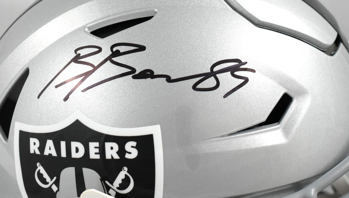 Brock Bowers Signed Las Vegas Raiders Full Size Speedflex Helmet