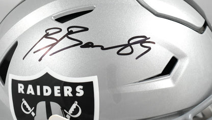 Brock Bowers Signed Las Vegas Raiders Full Size Speedflex Helmet