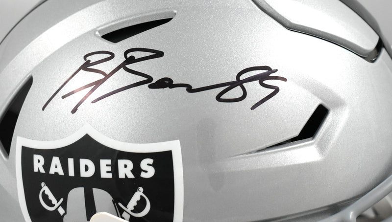 Brock Bowers Signed Las Vegas Raiders Full Size Speedflex Helmet