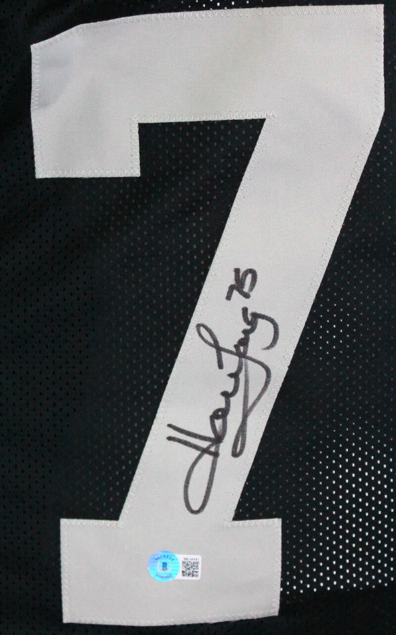 Howie Long Autographed Black Custom Jersey