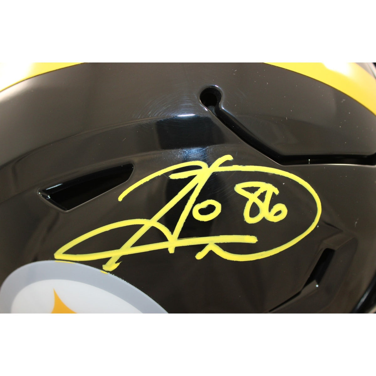 Hines Ward Signed Pittsburgh Steelers Mid-Size Helmet