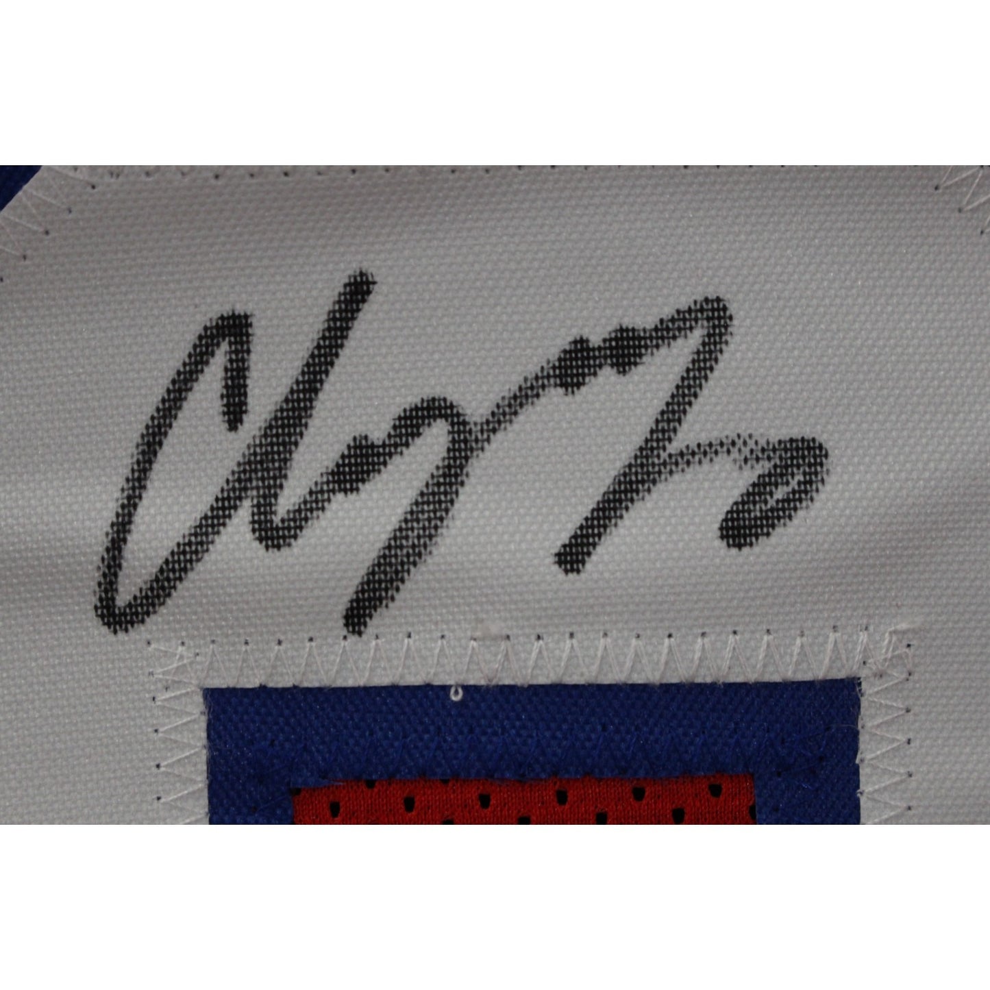 Christian Gonzalez Autographed Red Pro Style Custom Jersey